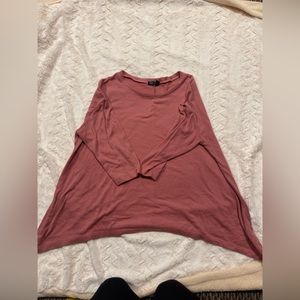 Mauve light sweater, 3/4 sleeve